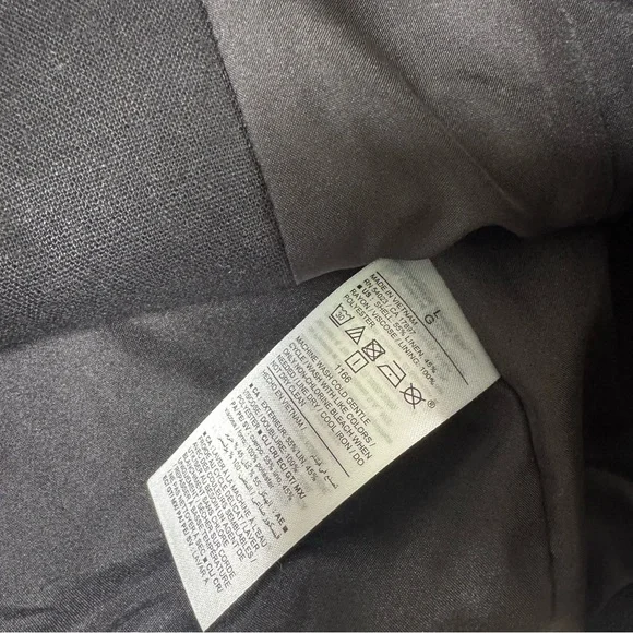 Old Navy Women’s Linen Blend Black Vest - Picture 5 of 6